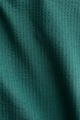 Ensemble 2 pièces en coton gaufré - Vert foncé — photo 2