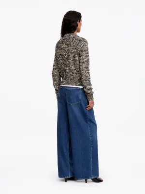 Pull bicolore - Noir/Multicolore/Mélange — photo 2