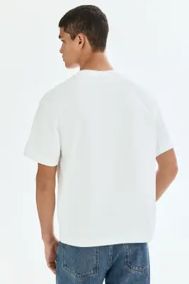 T-shirt Relaxed Fit - Blanc — photo 3