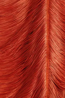 Minijupe frangée - Orange vif — photo 3