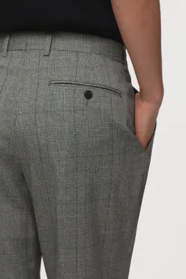 Pantalon de costume Regular Fit - Gris/carreaux — photo 4