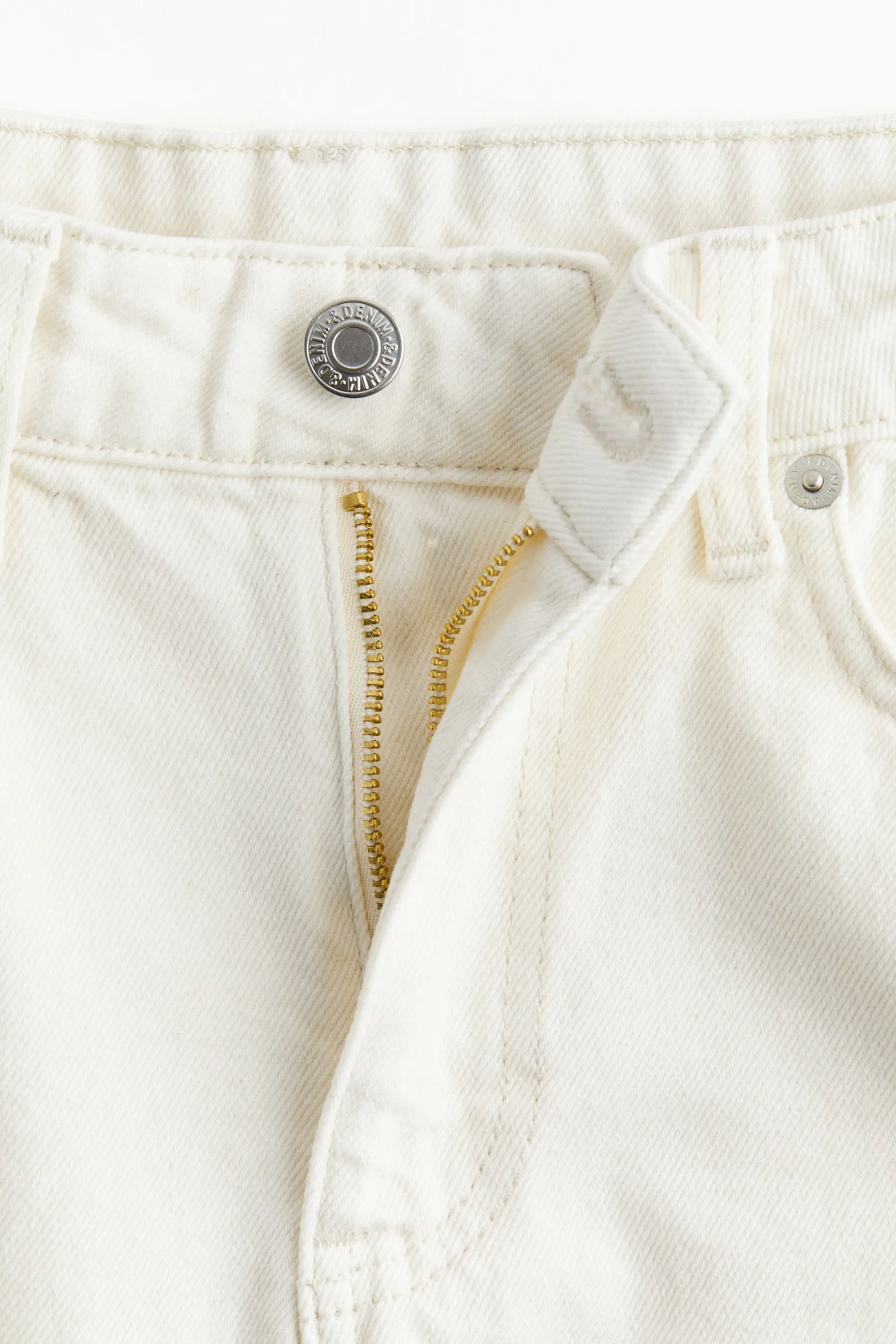 Jupe en denim - Crème