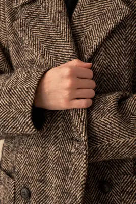 manteau nerobi chevron marta — photo 3