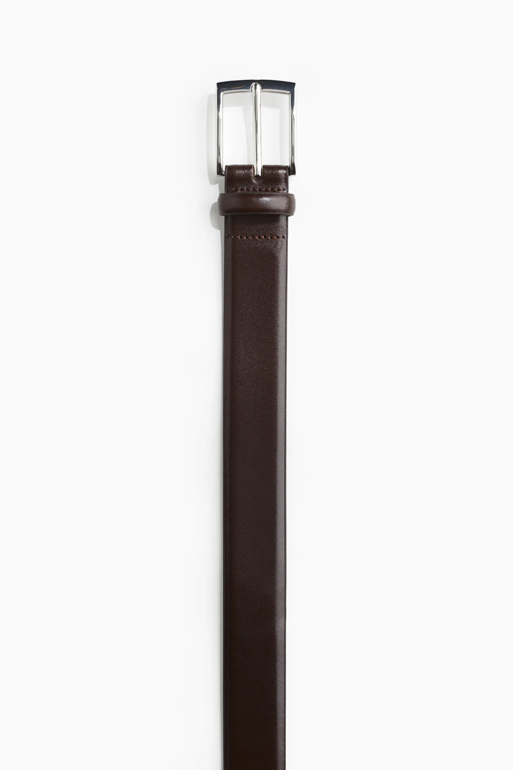 Ceinture en cuir fendu - Marron