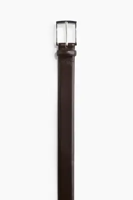 Ceinture en cuir fendu - Marron