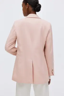 Blazer à fermeture droite - Rose — photo 4