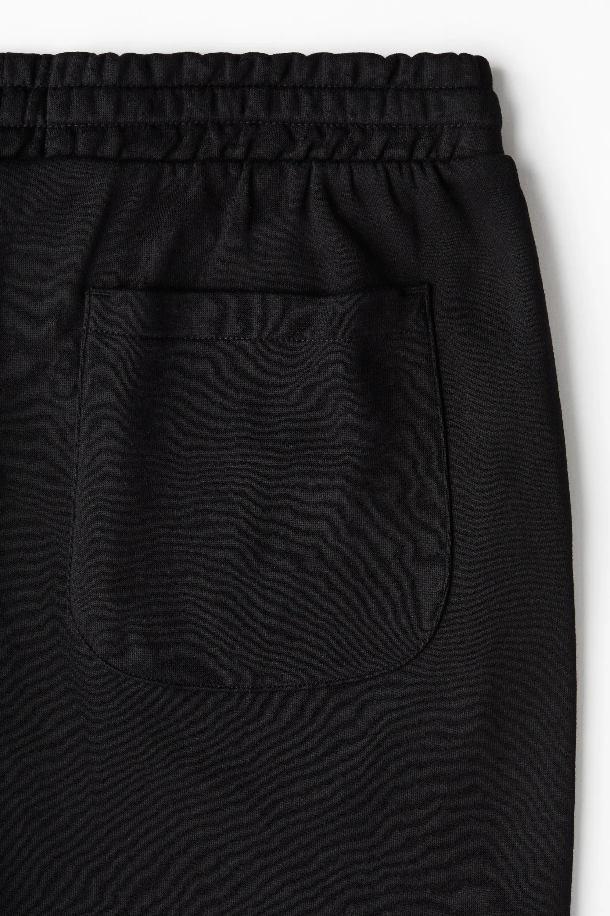 Short Regular Fit en molleton - Noir