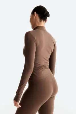 Veste de sport zippée SoftMove™ - Moka — photo 3