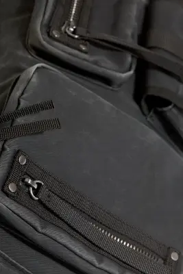 Sac à bandoulière multi-poches - Noir délavé — photo 4
