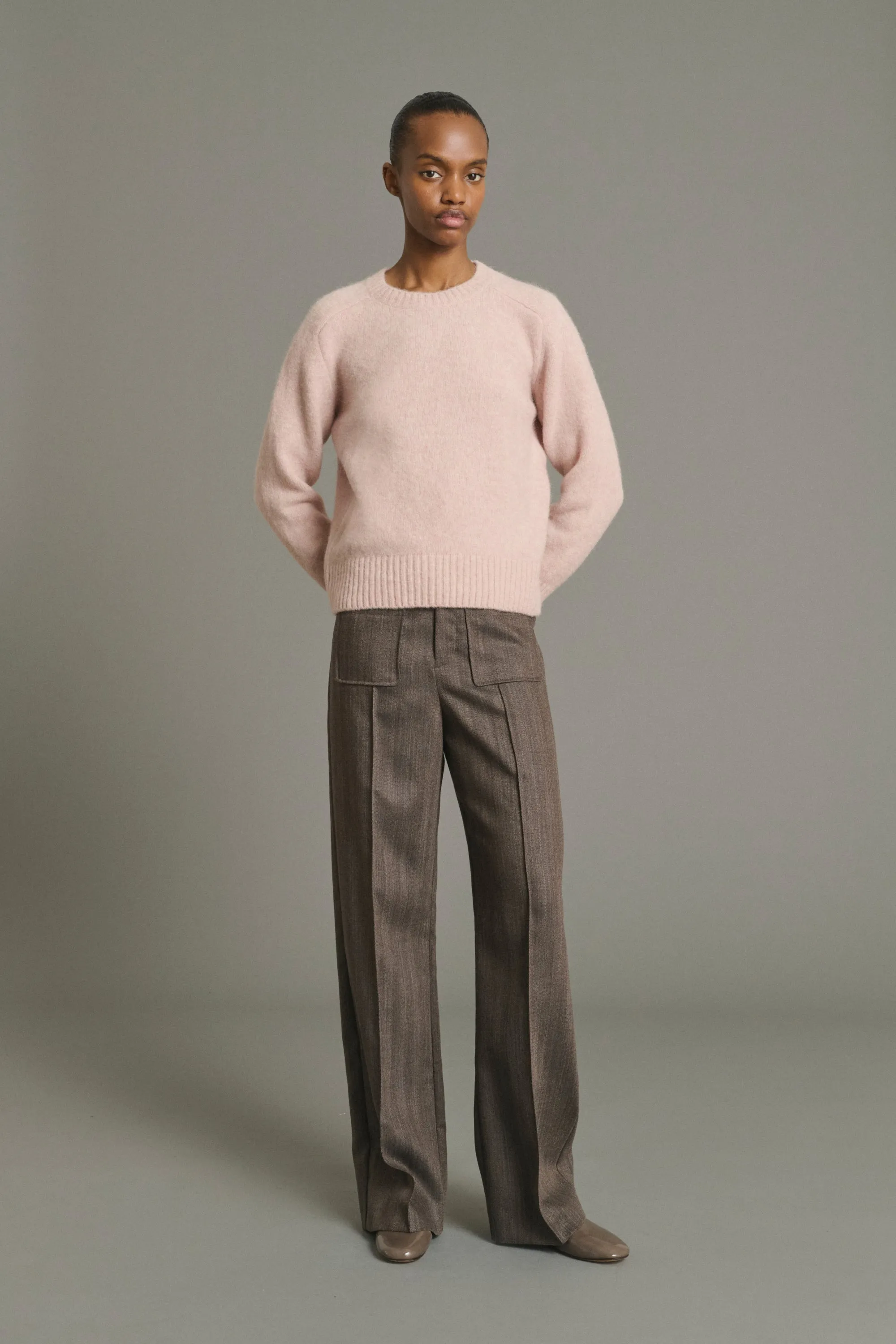 PANTALON HAROLD MARRON GLACÉ
