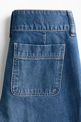 Wide High Jeans - Bleu denim — photo 5
