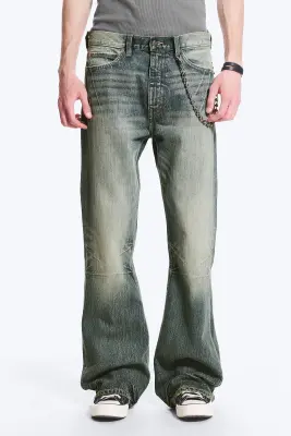 Jean bootcut regular taille basse Boo Bootleg - Hazy Blue - Bleu moyen — photo 2