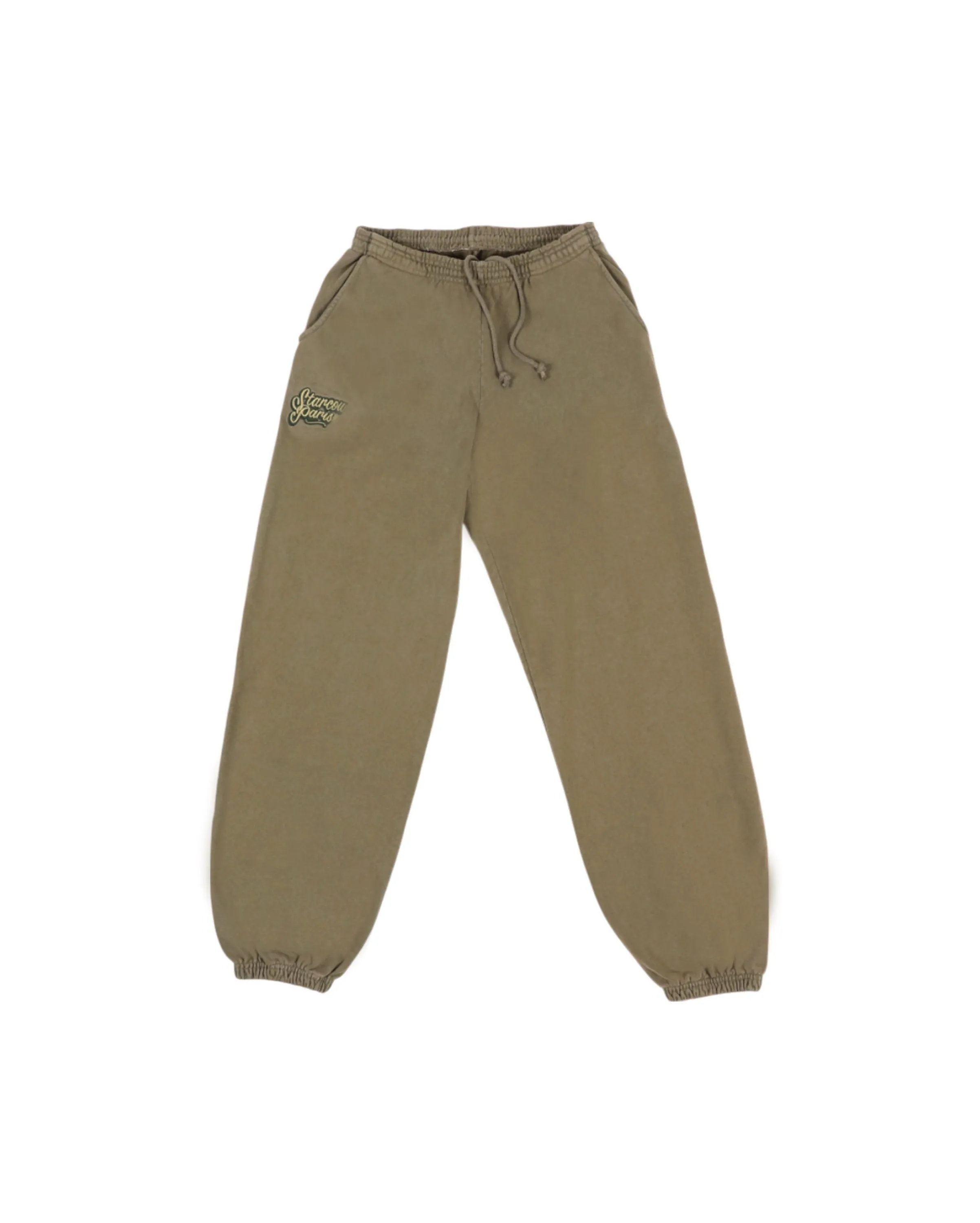 x With Vivid Color Fleece jogg Pant Army