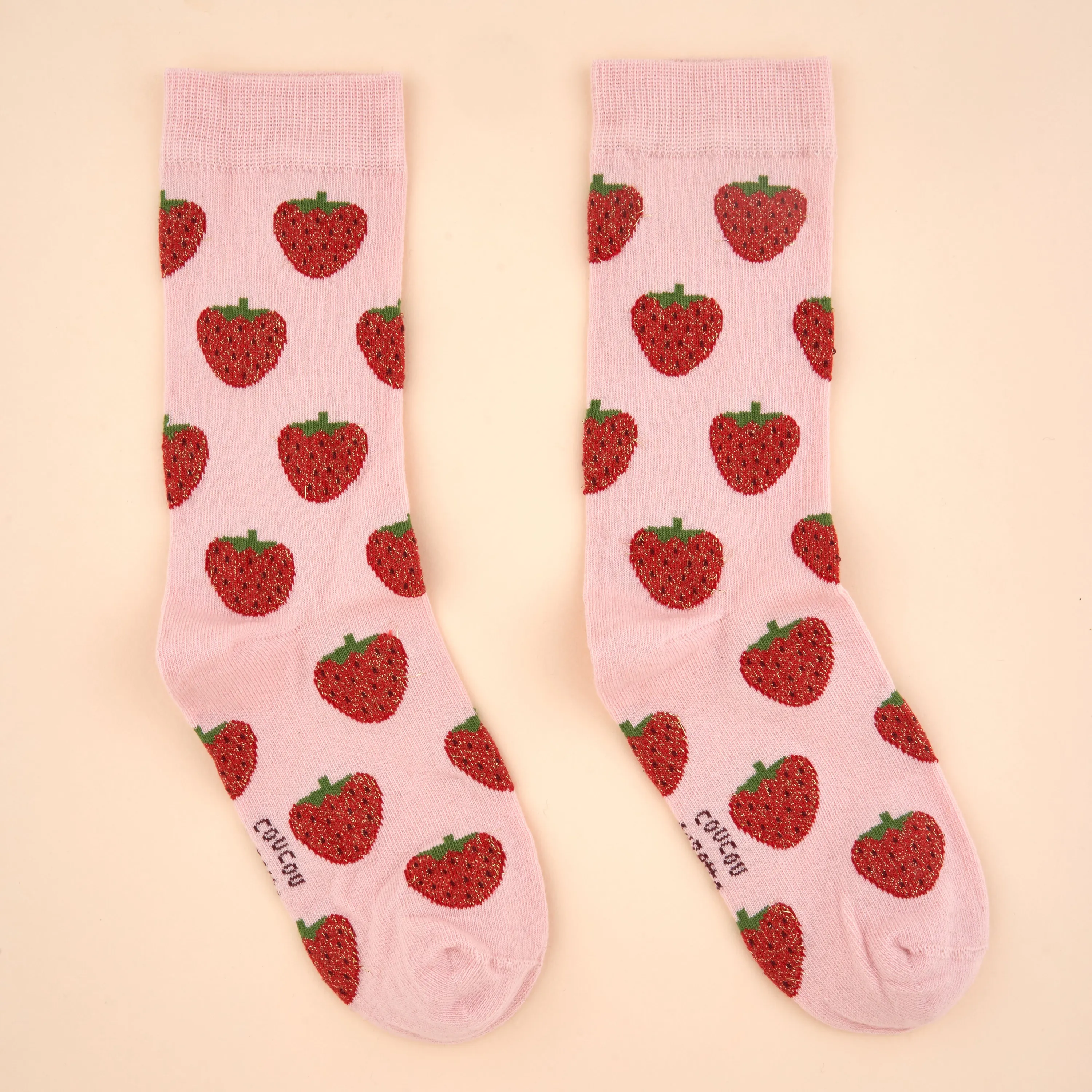 Chaussettes à paillettes Fraise Coucou Suzette