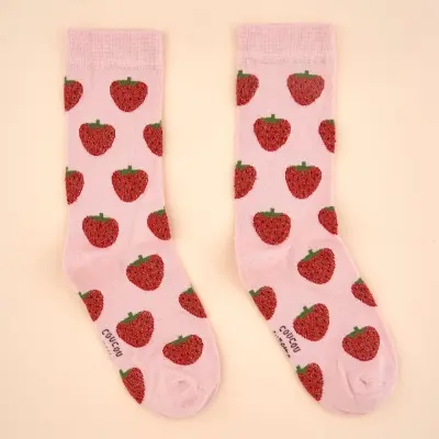 Chaussettes à paillettes Fraise Coucou Suzette