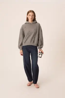 Sweat Shirt Jodie Gris Moyen — photo 3