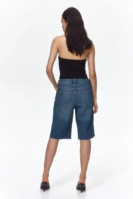 Short Bermuda en denim - Bleu denim — photo 3