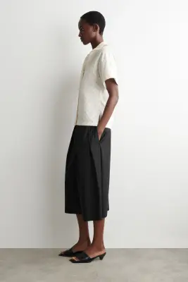CHEMISE À POIS EN JACQUARD DE COTON - BLANC / POIS — photo 2