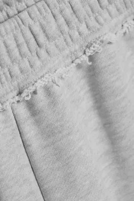 Pantalon 7/8 en éponge - Mélange gris clair poudré — photo 4
