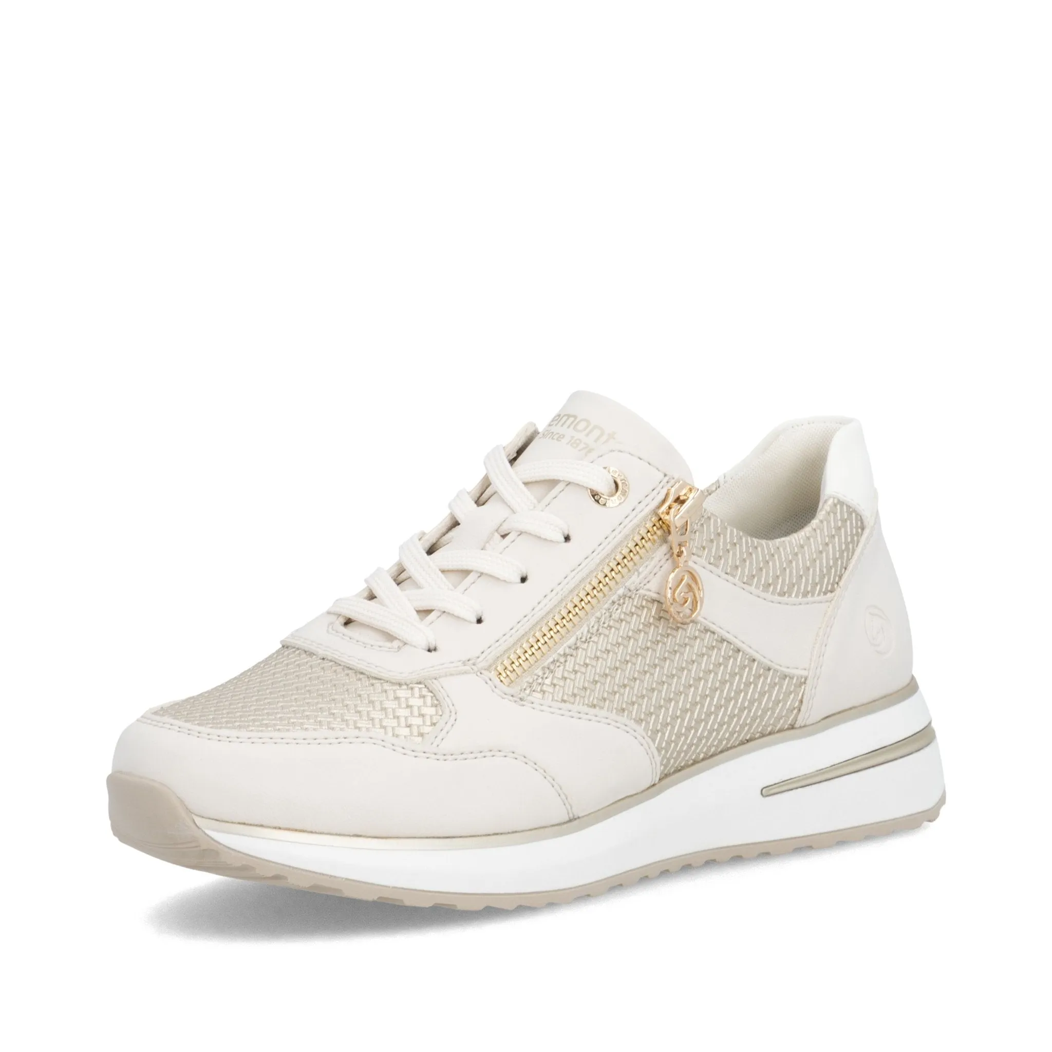 Baskets Remonte D1G08-60 Blanches - Lacets Grande Pointure Femme