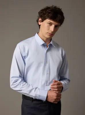 Chemise Jake White/Ciel — photo 1