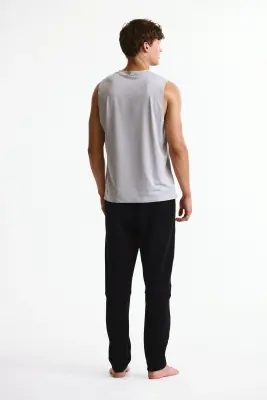 Pantalon jogger de sport Regular Fit DryMove™ - Noir — photo 2