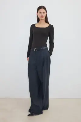 Top à manches longues Warming Slim Fit - Marron foncé — photo 1