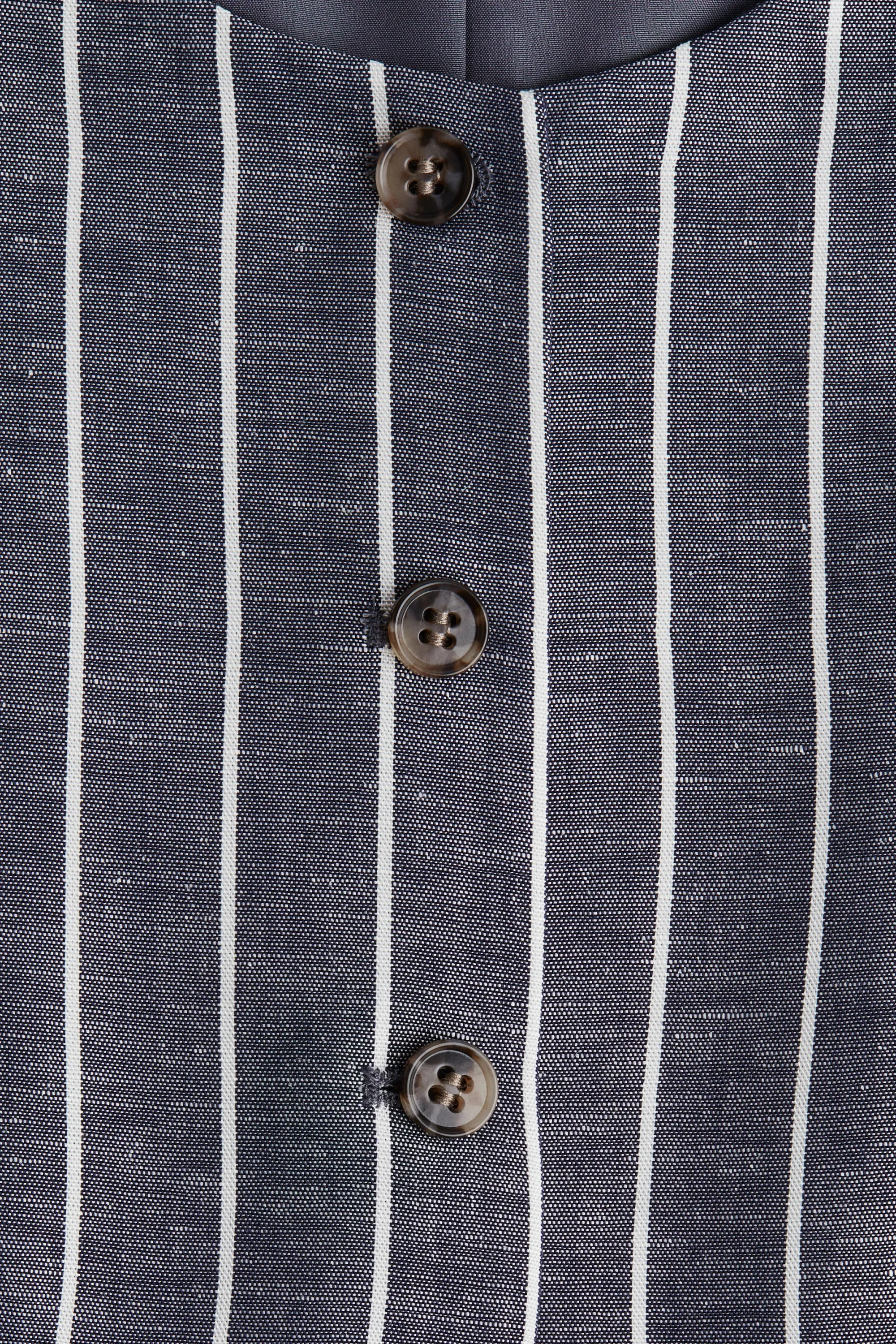 Gilet de costume long - Dark blue/Striped