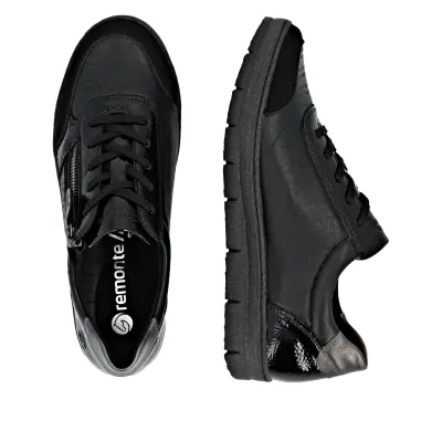 Baskets Remonte D5831-04 Noires - Lacets Grande Pointure Femme — photo 4