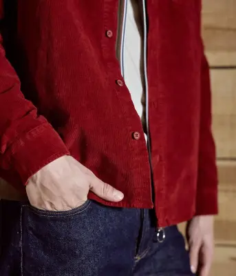 Faguo – Chemise Onca Rouge Foncé — photo 3