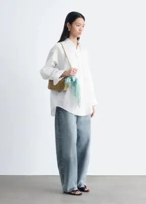 Chemise en coton - Blanc — photo 2