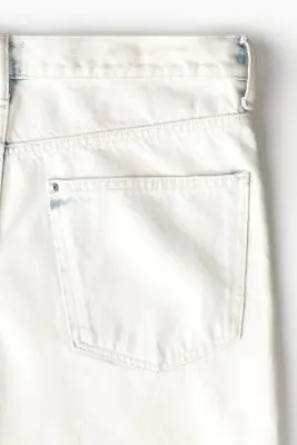 Short Baggy en denim - Blanc — photo 2