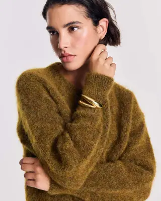 Cardigan Douceur ocre — photo 1