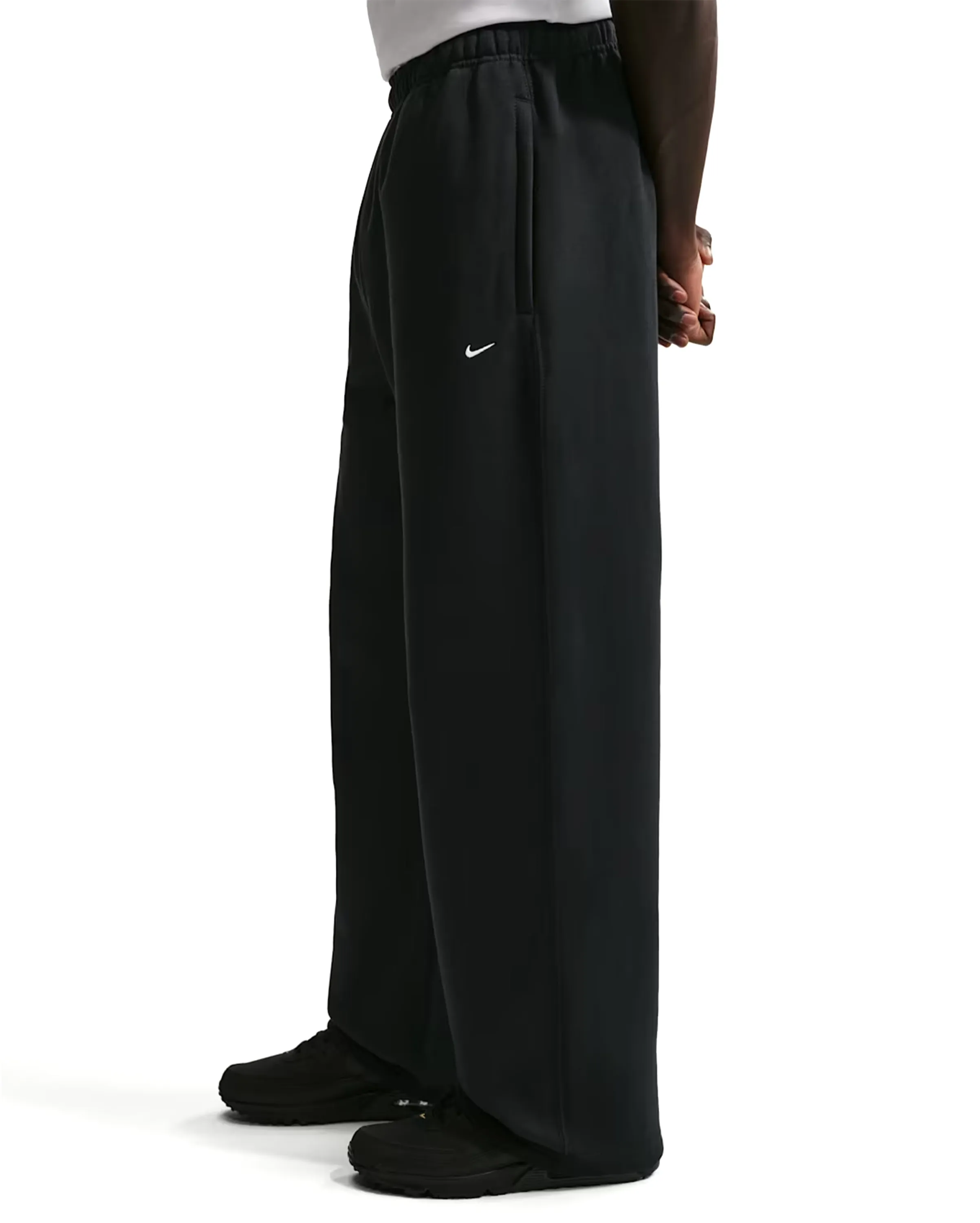 Solo Swoosh BB Fleece Open Hem Pant Black