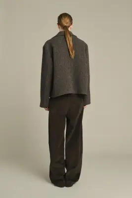MANTEAU JOSEPH MARRON/NOIR — photo 2