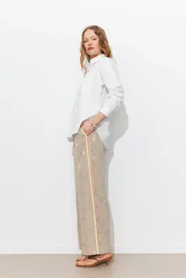 Pantalon large à bandes — photo 3