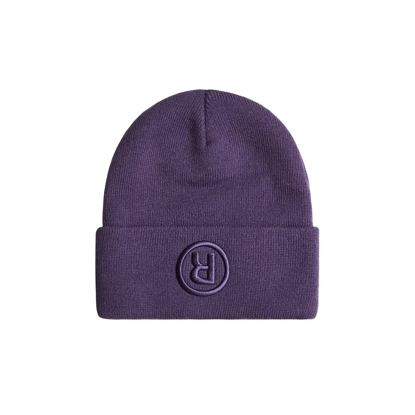Bonnet Rave Skateboards R Logo beanie – Purple