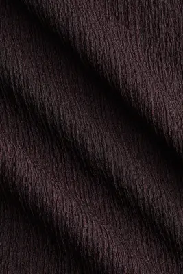 Pantalon large avec taille élastique - Marron foncé — photo 5
