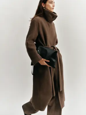 Sac fourre-tout en cuir - Noir — photo 2