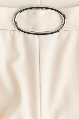 Pantalon en jersey romanite - Crème — photo 4
