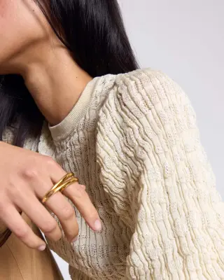 Top Oriane écru — photo 4