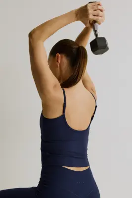 Top de sport avec soutien-gorge intégré SoftMove™ - Bleu marine — photo 1