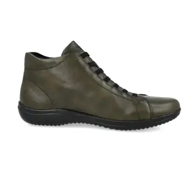 Baskets Remonte D1E70-52 Vertes - Cuir Lacets Zip Grande Pointure Femme — photo 3