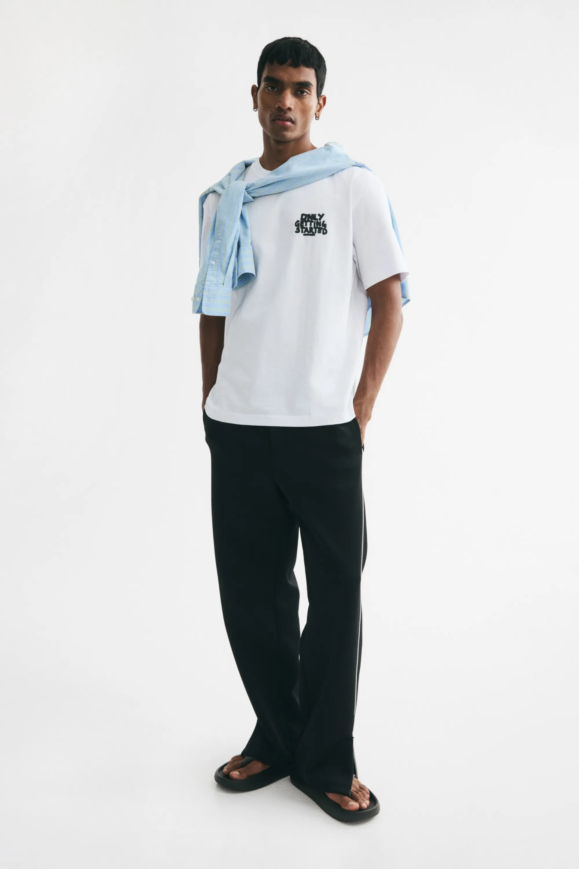 T-shirt imprimé Relaxed Fit - Blanc/Only Getting Started