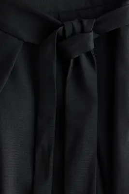 Pantalon avec détail croisé - Noir — photo 5
