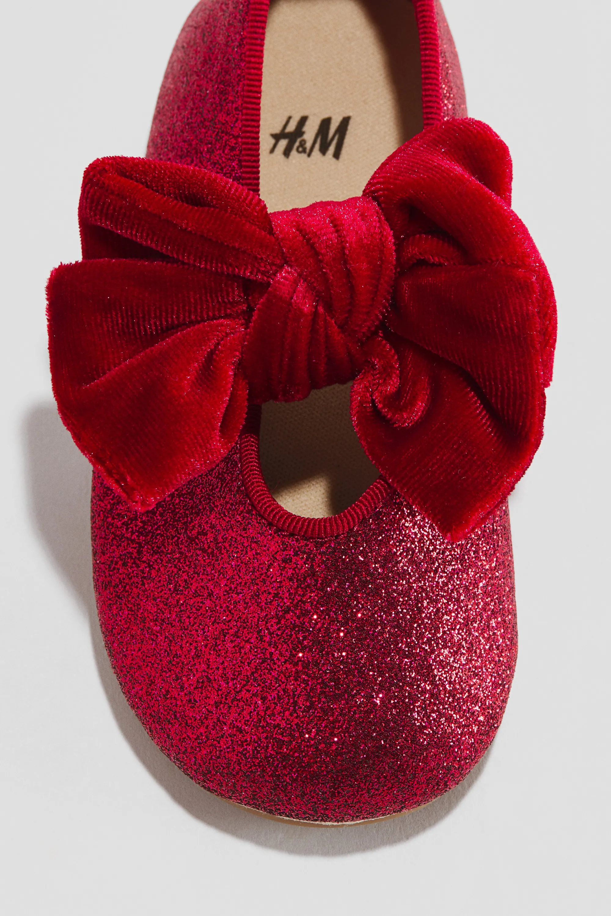 Ballerines avec nœud - Rouge