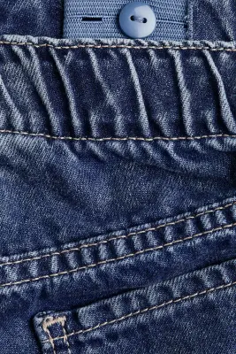 Loose Fit Barrel Jeans - Bleu denim foncé/cœurs — photo 3