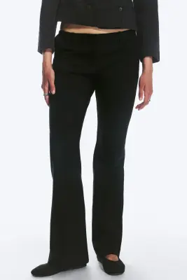 Pantalon de costume bootcut taille basse - Noir — photo 2