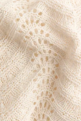 Top dos nu en maille pointelle - Crème — photo 4