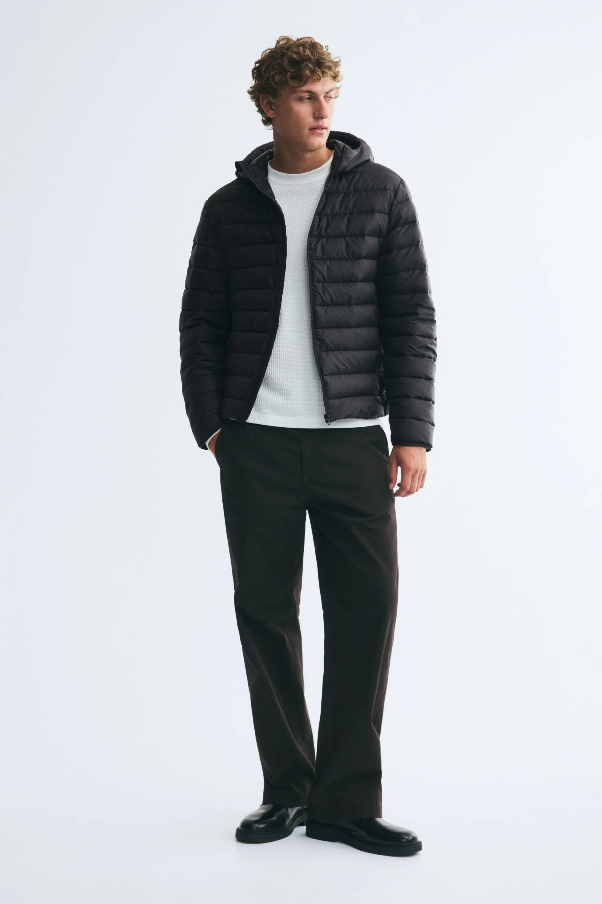 Doudoune légère Slim Fit - Noir